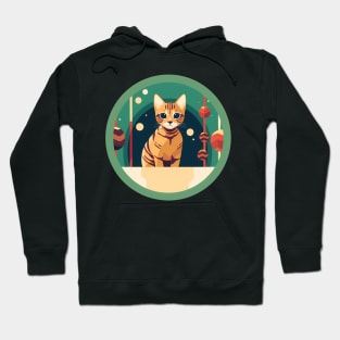 Bengal Cat Xmas Ornament, Love Cats Hoodie